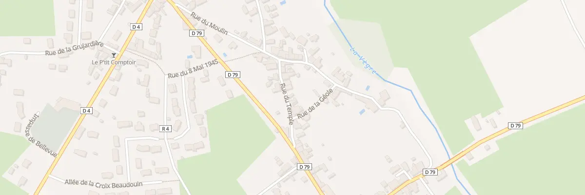 Plan du 5 Rue du Temple à Poillé-sur-Vègre