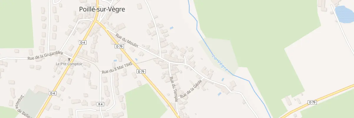 Plan du 9 Rue du Moulin à Poillé-sur-Vègre