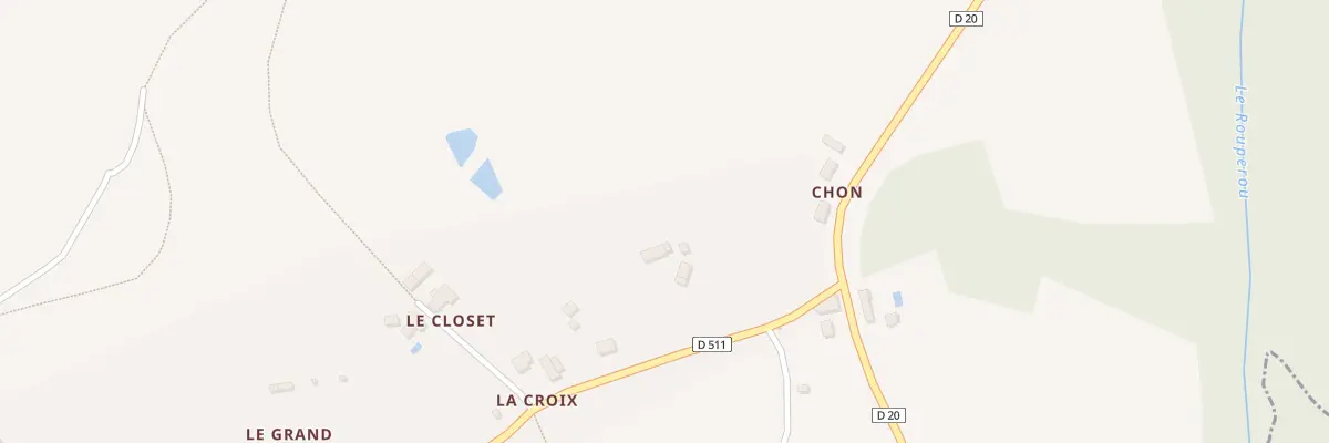 Plan du 1 Chon à Crennes-sur-Fraubée