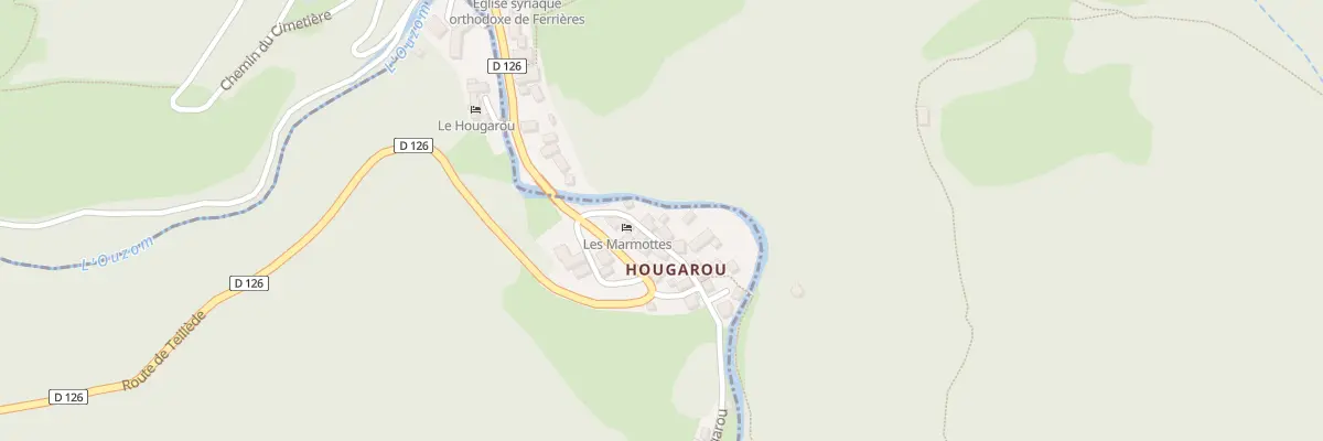 Plan du 5100 Hougarou à Arbéost