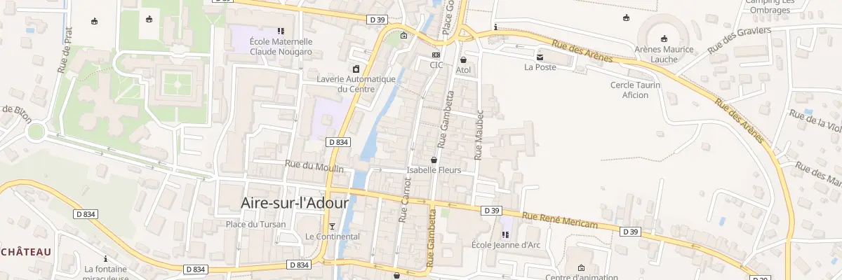 Plan du 38 Rue Carnot à Aire-sur-l’Adour