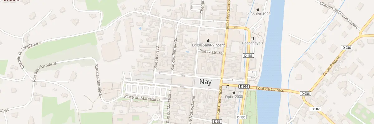 Plan du 7 Rue Saint-vincent à Nay