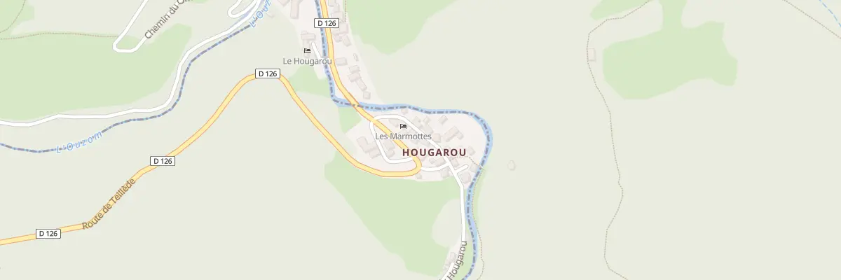 Plan du 5111 Hougarou à Arbéost