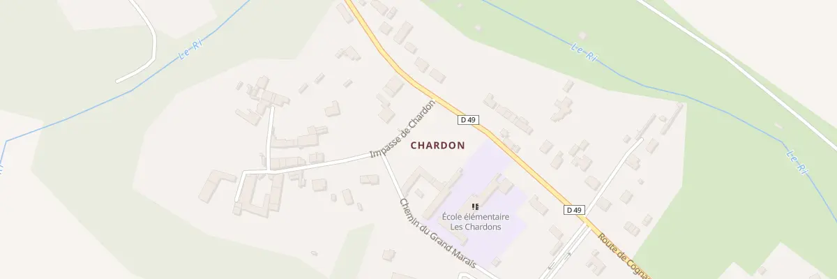 Plan du 3 Imp de Chardon à Gensac-la-Pallue