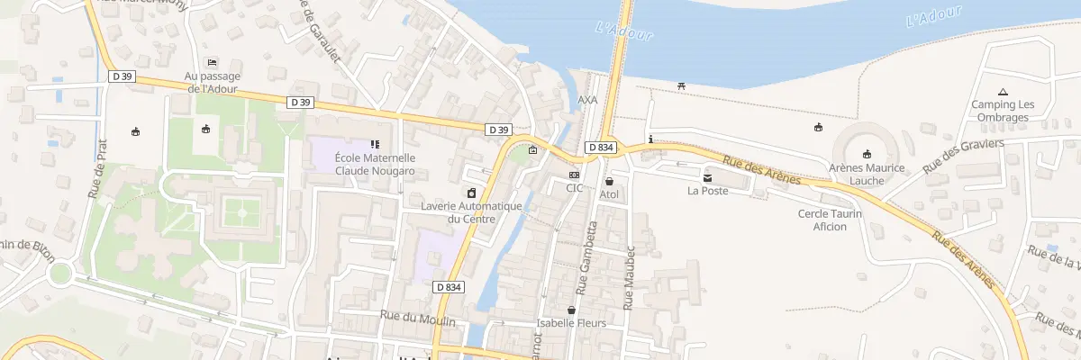 Plan du 57A Rue Carnot à Aire-sur-l’Adour