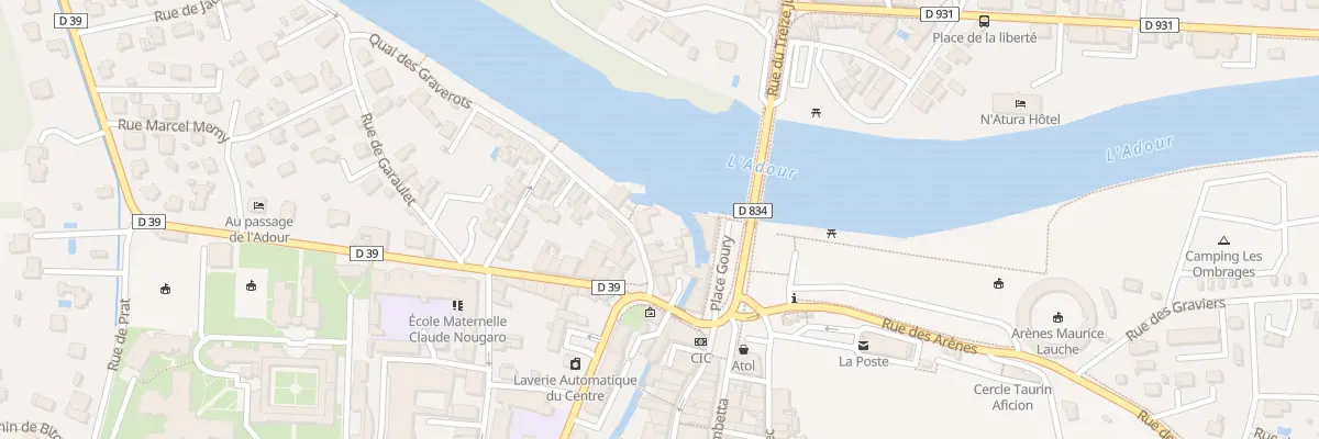 Plan du 10 Quai des Graverots à Aire-sur-l’Adour