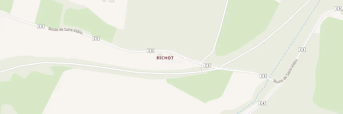Plan du 850 Rte de Saint-Vidou au Frêche