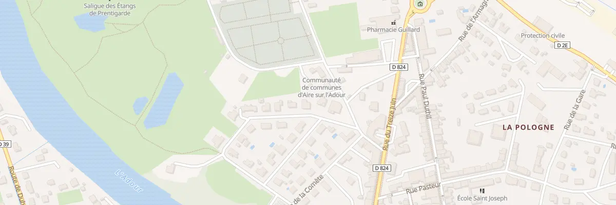 Plan du 6 Rue du Marechal Leclerc à Aire-sur-l’Adour