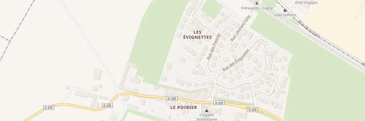 Plan du 2 Imp des Érables à Frénouville