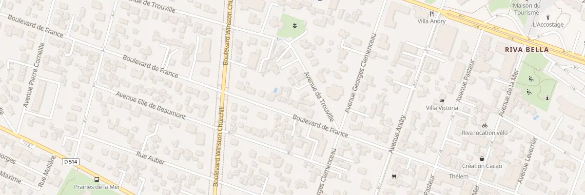 Plan du 44 Bd de France à Ouistreham