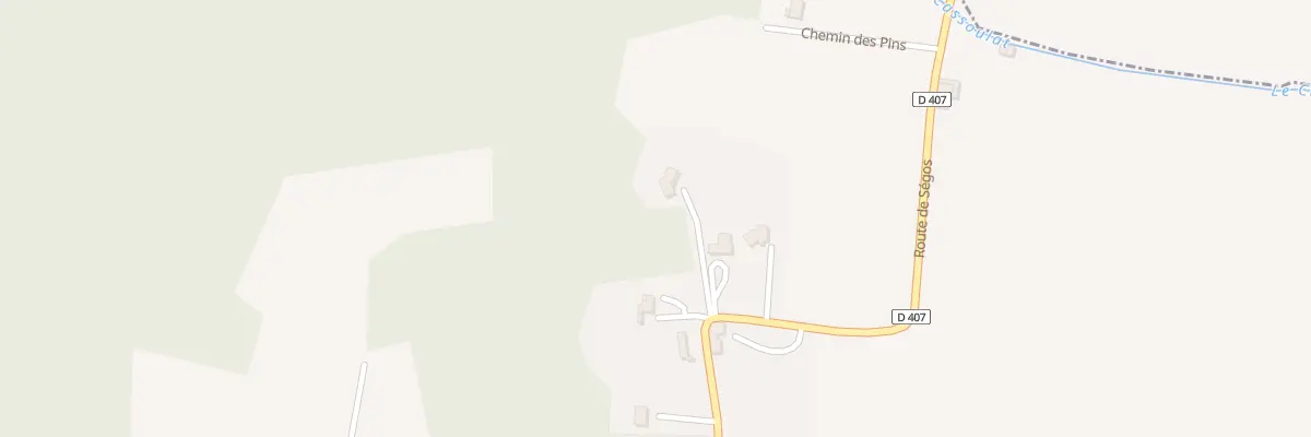 Plan du 1059 Rte de Ségos à Saint-Agnet