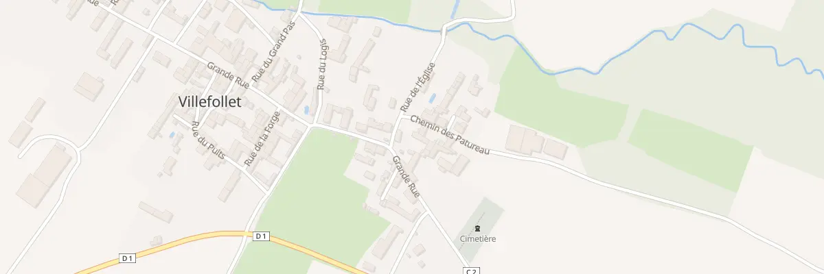 Plan du 2 Rue de l’Eglise à Villefollet