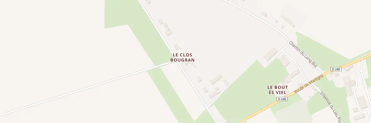 Plan du 9 Che de Bougran à Villers-Canivet