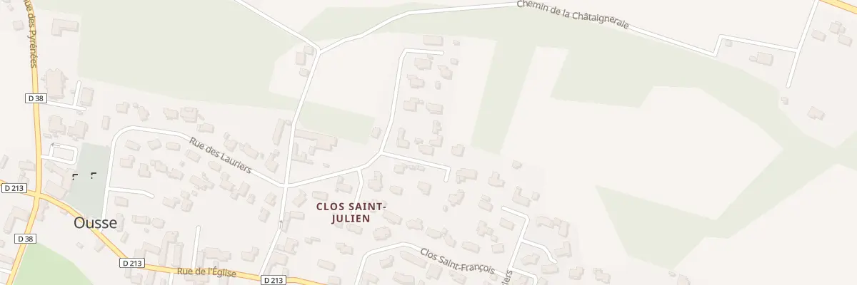 Plan du 12 Rue des Augas à Ousse