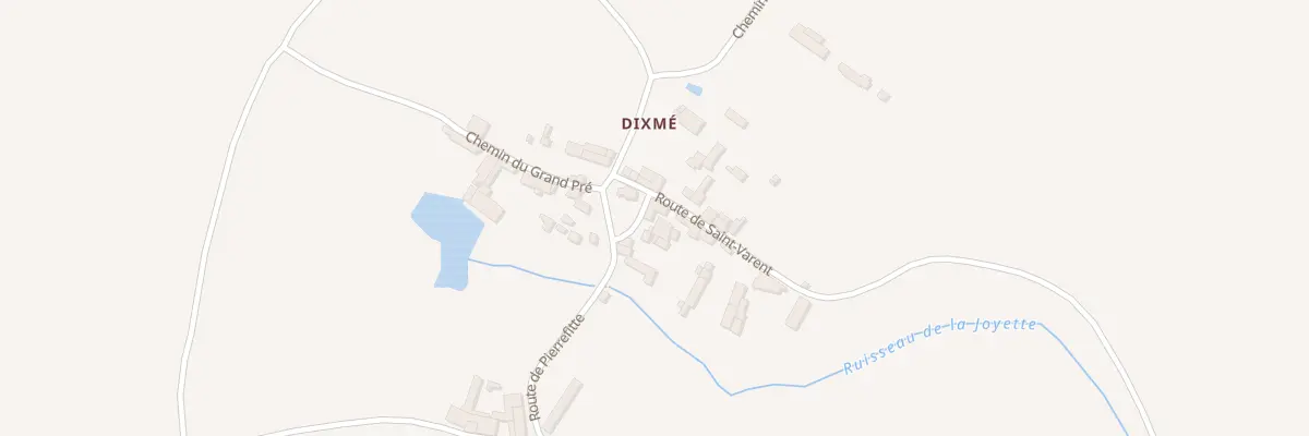 Plan du 6 Rte de Pierrefitte / Dixmé à Saint-Varent