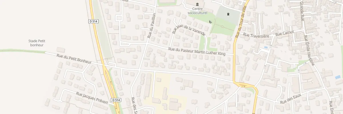 Plan du 15 Rue Pasteur Martin Luther King à Ouistreham