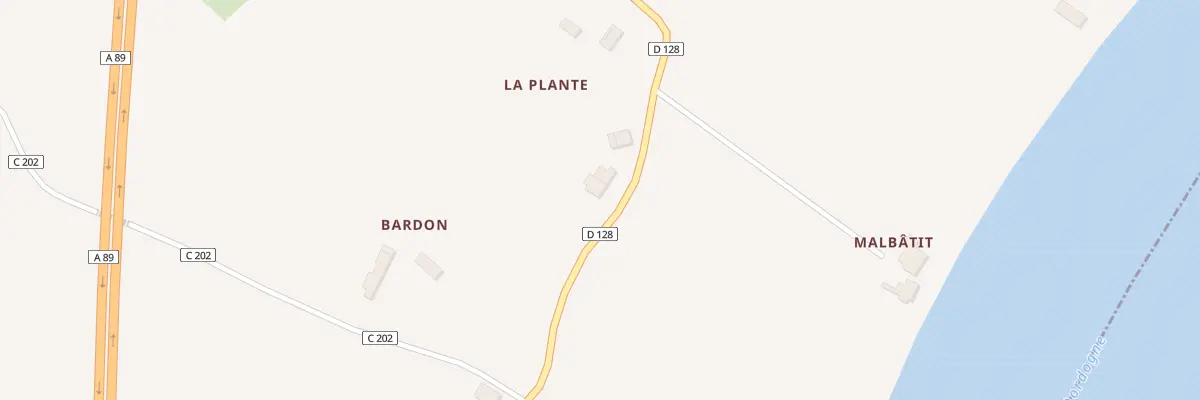 Plan du 210A La Plante à Arveyres