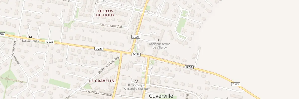 Plan du 1 Rue de Sannerville à Cuverville