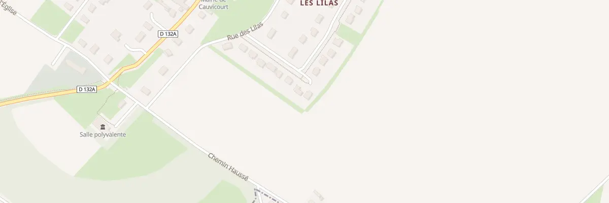 Plan du 15 Rue de la Voie Romaine à Cauvicourt