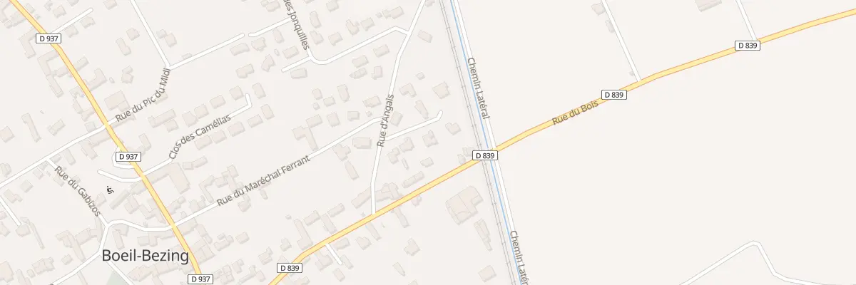 Plan du 8 Lot Doya à Boeil-Bezing