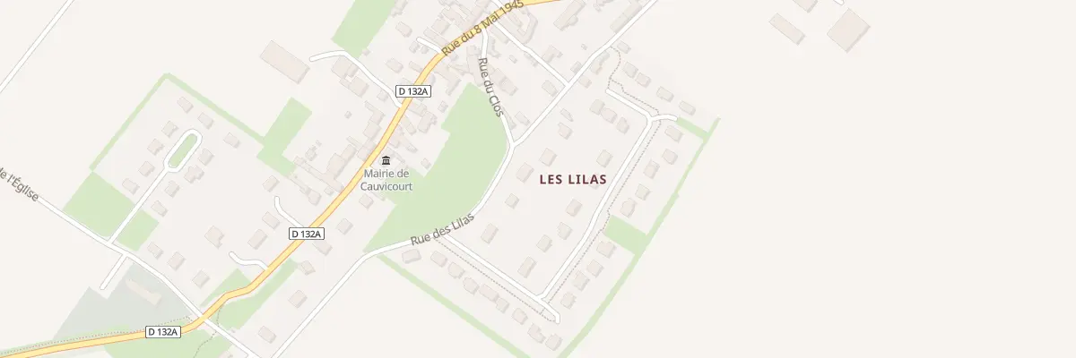 Plan du 9 Rue des Lilas à Cauvicourt