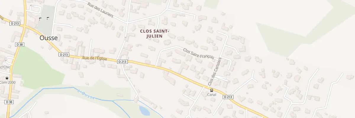 Plan du 4 Clos Saint-François à Ousse