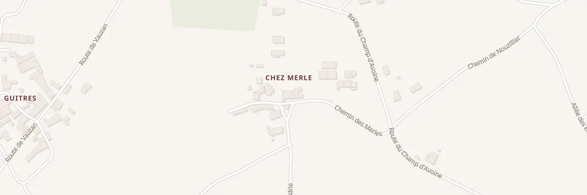Plan du 8 Che des Merles à Baignes-Sainte-Radegonde