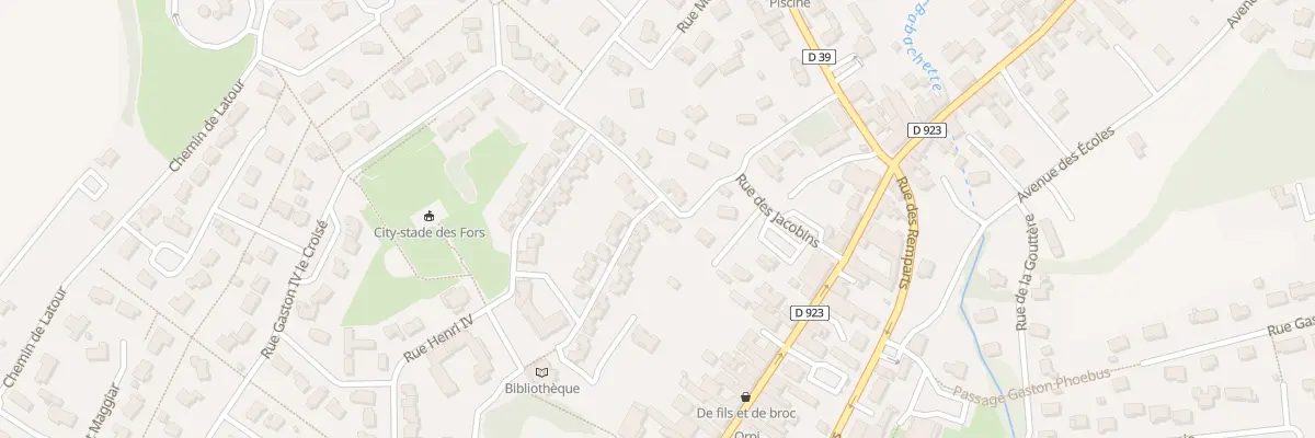 Plan du 7 Rue des Jacobins à Morlaàs