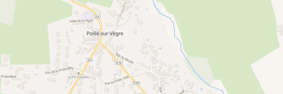 Plan du 16 Rue des Halles à Poillé-sur-Vègre