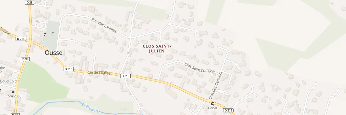 Plan du 1B Clos Saint-François à Ousse
