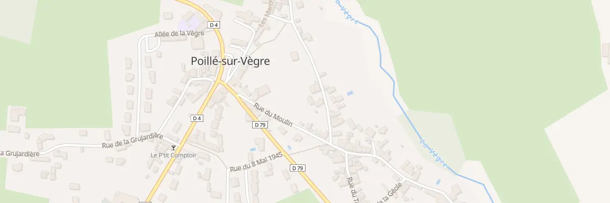 Plan du 18 Rue des Halles à Poillé-sur-Vègre