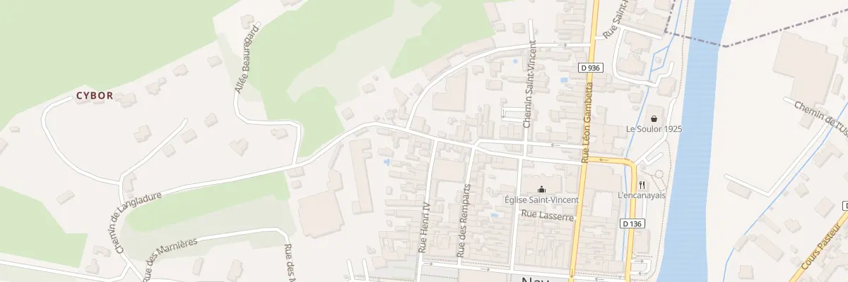 Plan du 25 Rue Saint Dominique à Nay