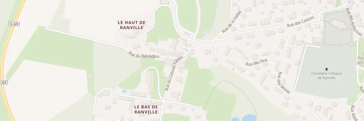Plan du 5 Rue du Colonel Fabien à Ranville