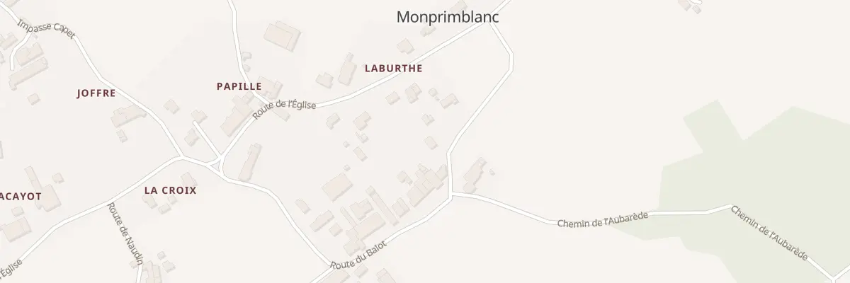 Plan du 188 Rte du Balot à Monprimblanc