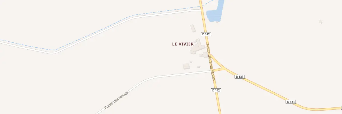 Plan du 5034 Le Vivier à Chantillac