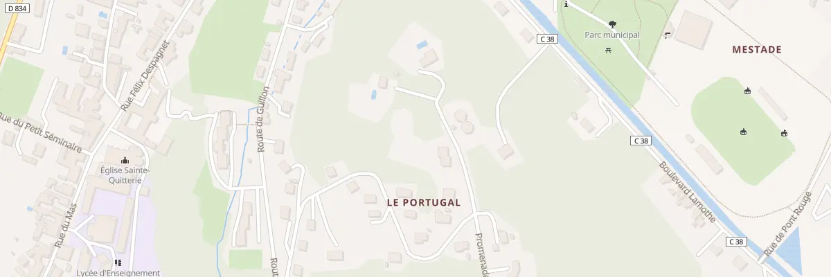 Plan du 60 Prom du Portugal à Aire-sur-l’Adour