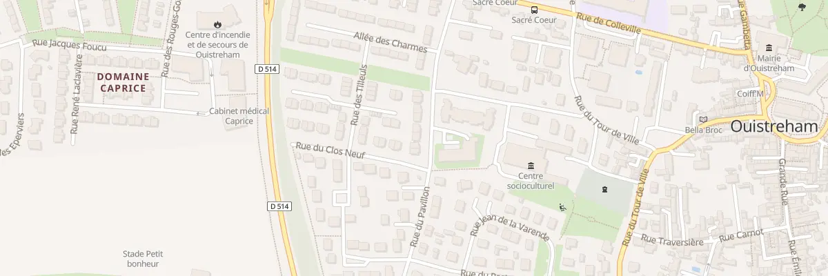 Plan du 13 Rue du Pavillon à Ouistreham