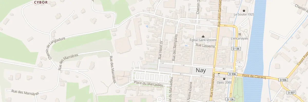 Plan du 5 Rue Henri IV à Nay