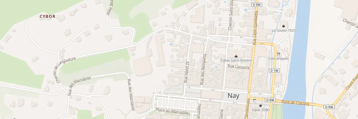 Plan du 11 Rue Henri IV à Nay