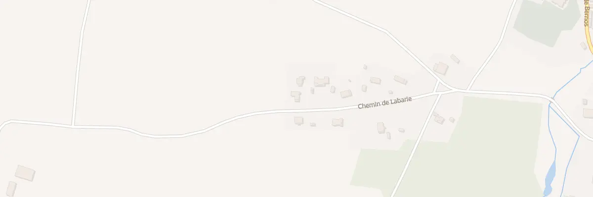 Plan du 246 Che de Labarie à Bernos-Beaulac