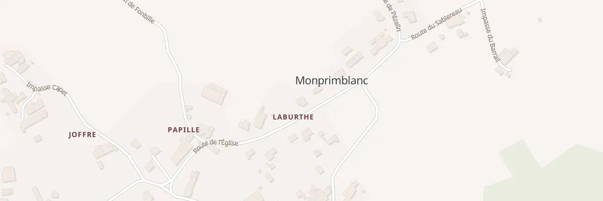 Plan du 214 A l’Eglise à Monprimblanc