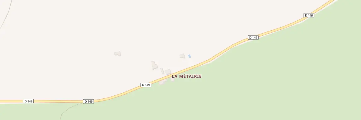 Plan du 1 La Metairie à Courcité
