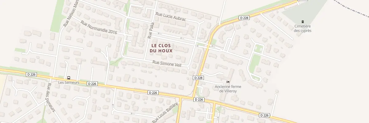 Plan du 2 Rue Simone Veil à Cuverville
