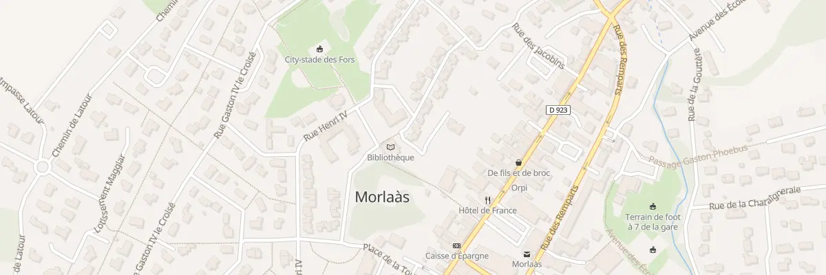 Plan du 19 Rue de Navarre à Morlaàs