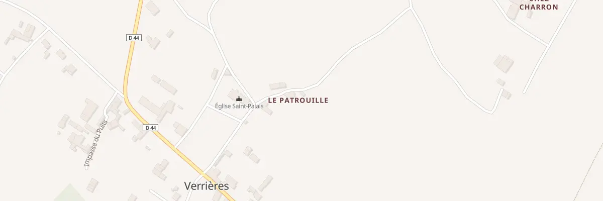 Plan du 8 Rue du Presbytère à Verrières