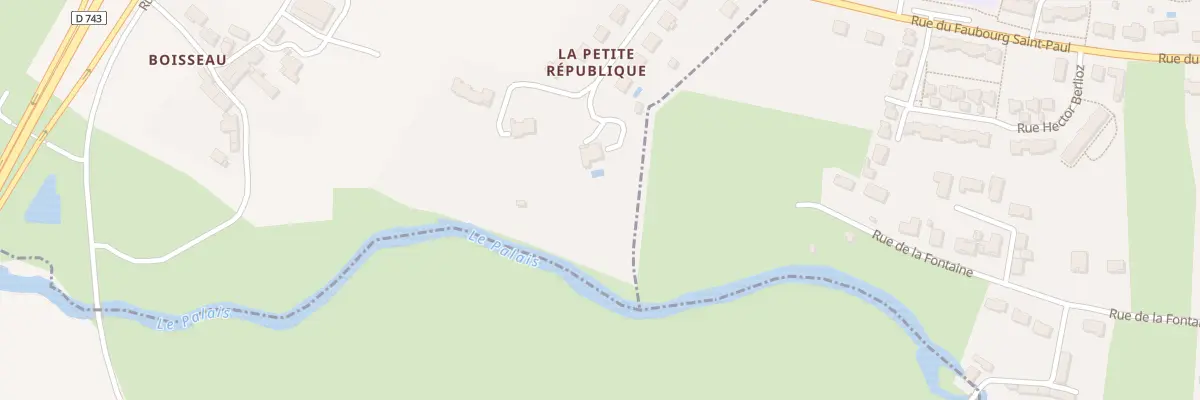Plan du 13 All de la Pte Republique à Châtillon-sur-Thouet