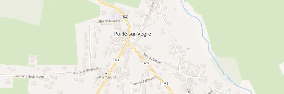 Plan du 1 Rue du Moulin à Poillé-sur-Vègre