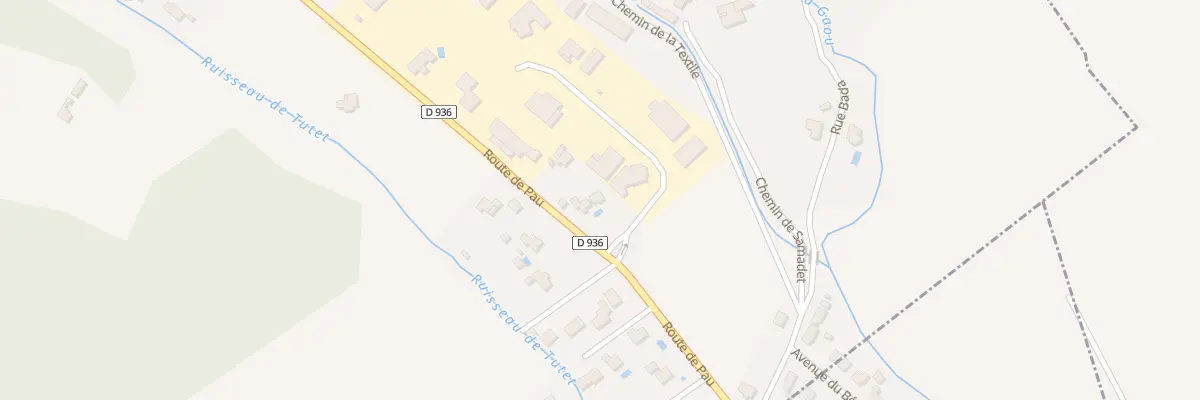 Plan du 5993 Za Samadet à Bourdettes