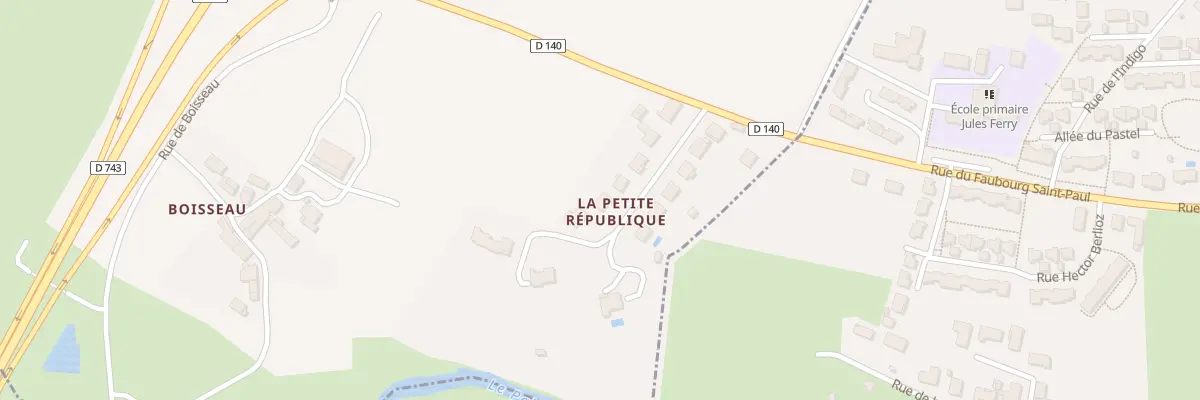Plan du 10 All de la Pte Republique à Châtillon-sur-Thouet