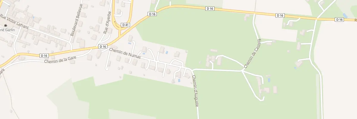 Plan du 4 Che de Numas à Garlin